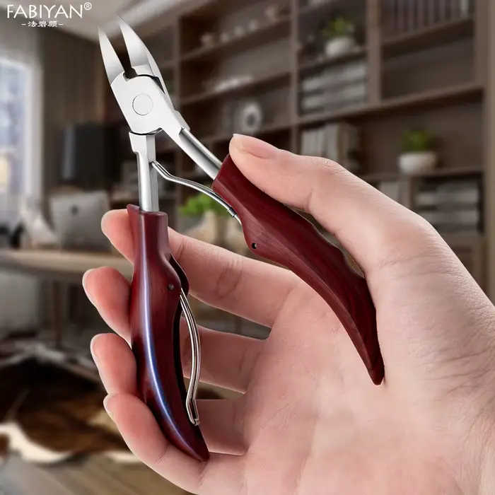 Coupe-ongles en acier inoxydable, ciseaux pour ongles incarnés, pince à cuticules, dissolvant de pea
