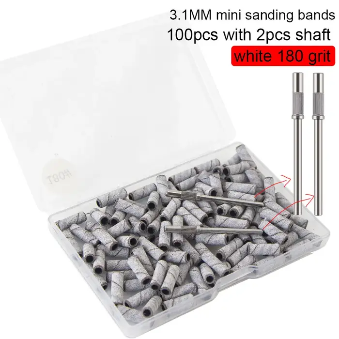 100 pièces 3.1mm Mini petites bandes de ponçage avec 2