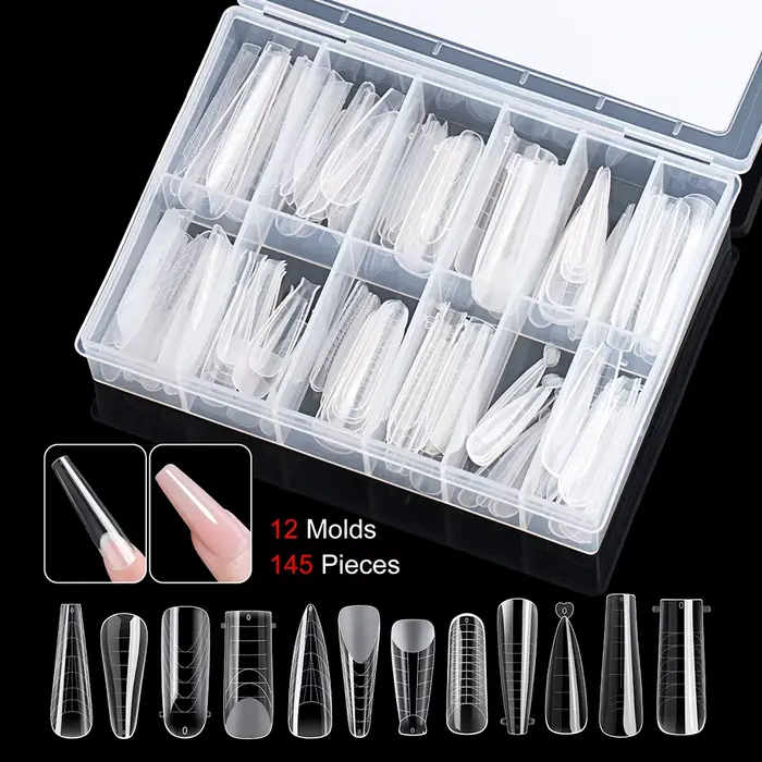 TP 145 pièces système Duet mat ongles double formes pour Gel