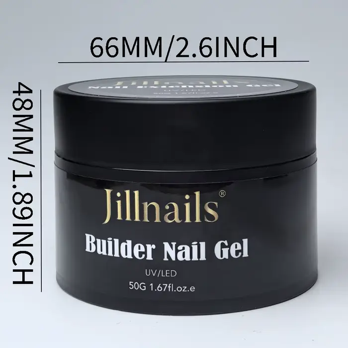 Jillnails 50ml constructeur de Gel blanc laite auto-nivelant Gel russe moyen pour Extension d'ongles construction