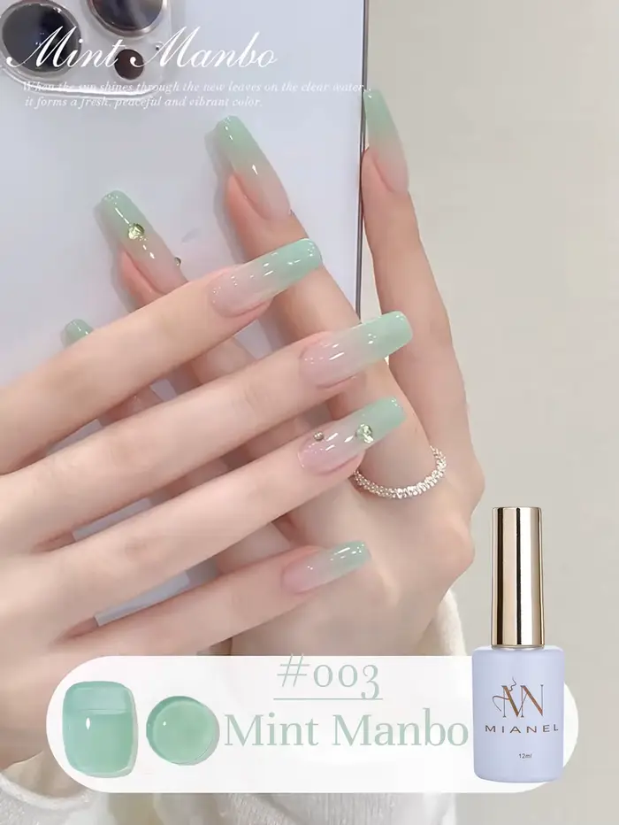 MIANEL 12ML Gel vernis à ongles menthe Mambo Jelly