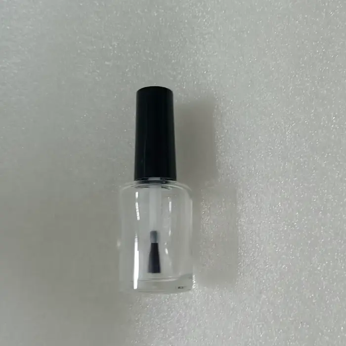 6 flacons vides en verre de 13 ml pour vernis à ongles avec couvercle à pinceau