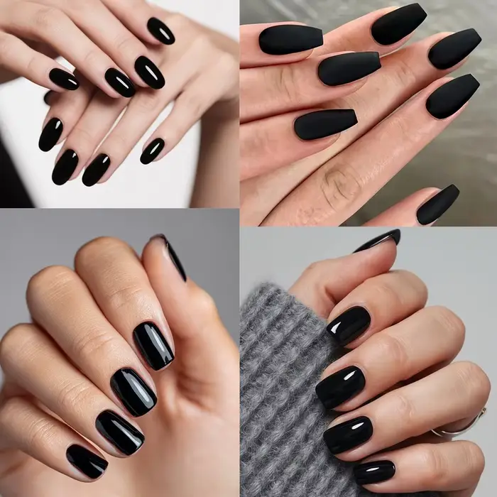 KODIES GEL Super noir Gel Vernis à ongles haute Pigment couleur riche