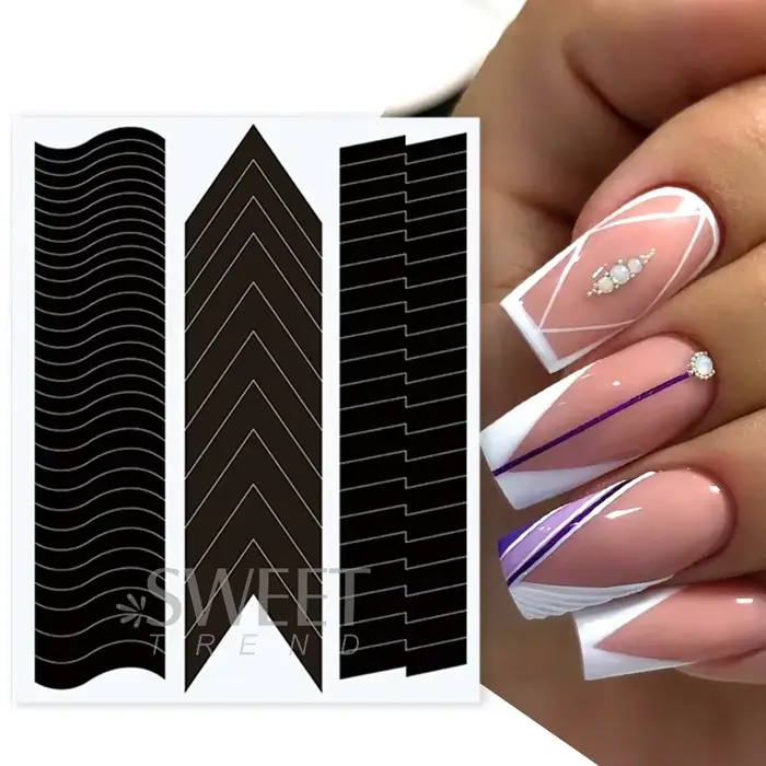 Ligne de bande française pour Nail Art