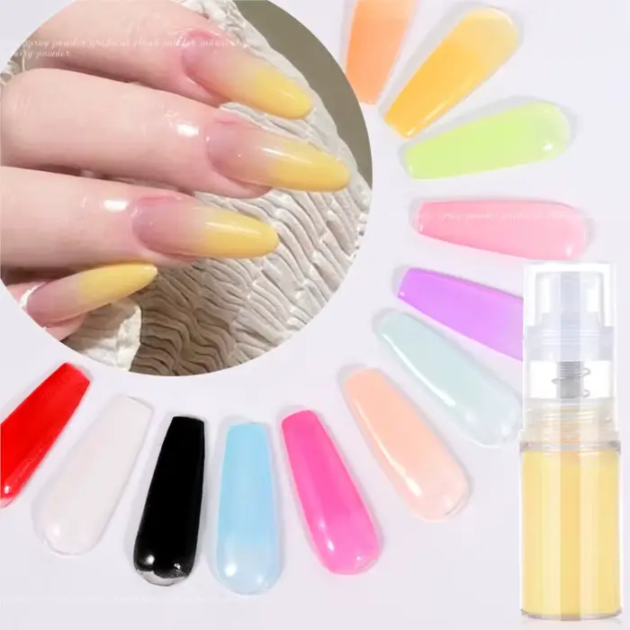Poudre de pulvérisation ombrée pour Nail Art