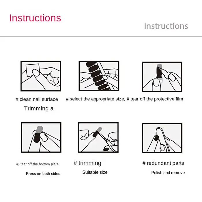 Autocollants Floristiques pour Ongles en Gel Semi-durci