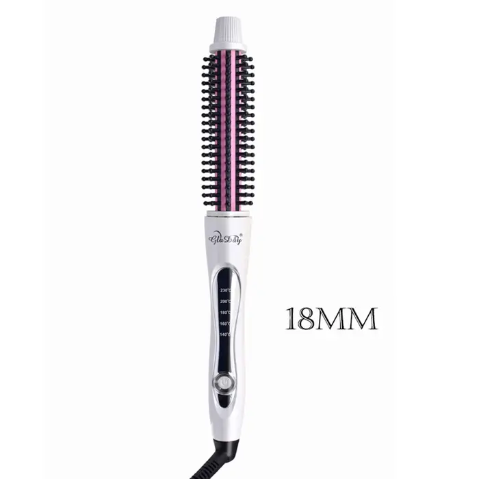 Bigoudi brosse à lisser les cheveux peigne chauffant chaud cheveux raides Styler ondulation fer à fr