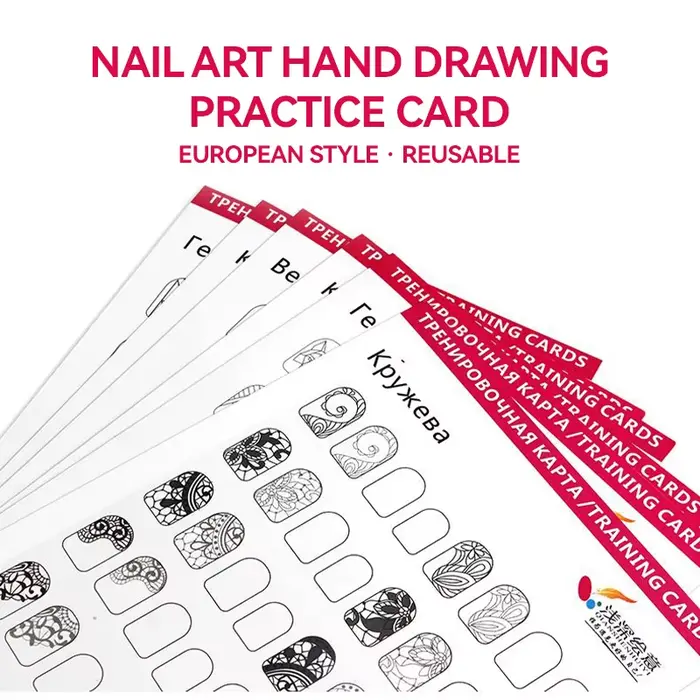 12/8/4 pièces Nail Art pratique papier modèle livre outil de manucure UV Gel vernis Guide dessin peinture