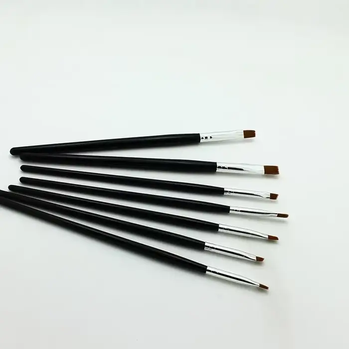 Ensemble professionnel de 7 pinceaux pour la décoration des ongles, pinceaux pour la poudre acryliqu