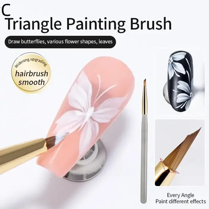 (BBQ4) 1/5/6 Pcs Pinceaux à ongles pour nail art