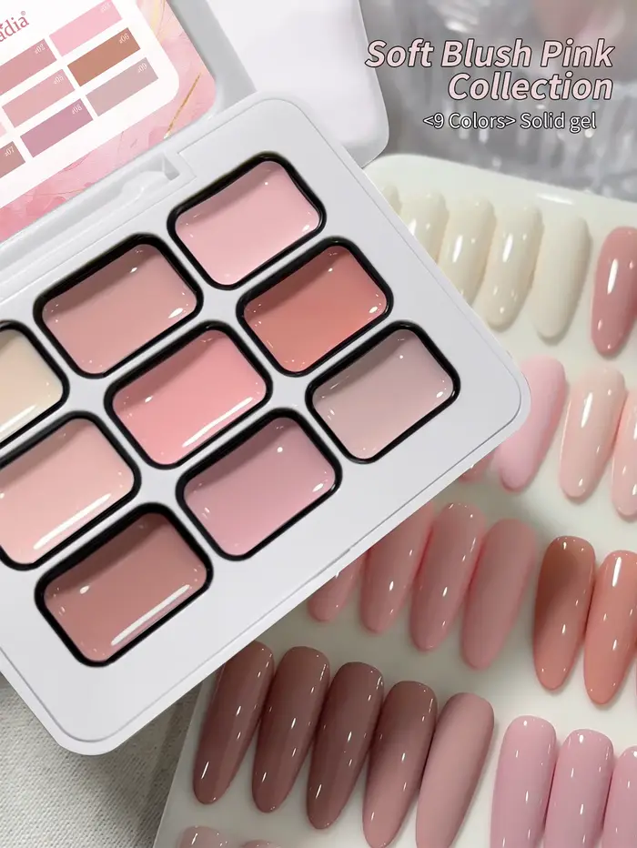 Jillradia – Nouveau Gel Solide 9 Couleurs Populaire pour Ongles