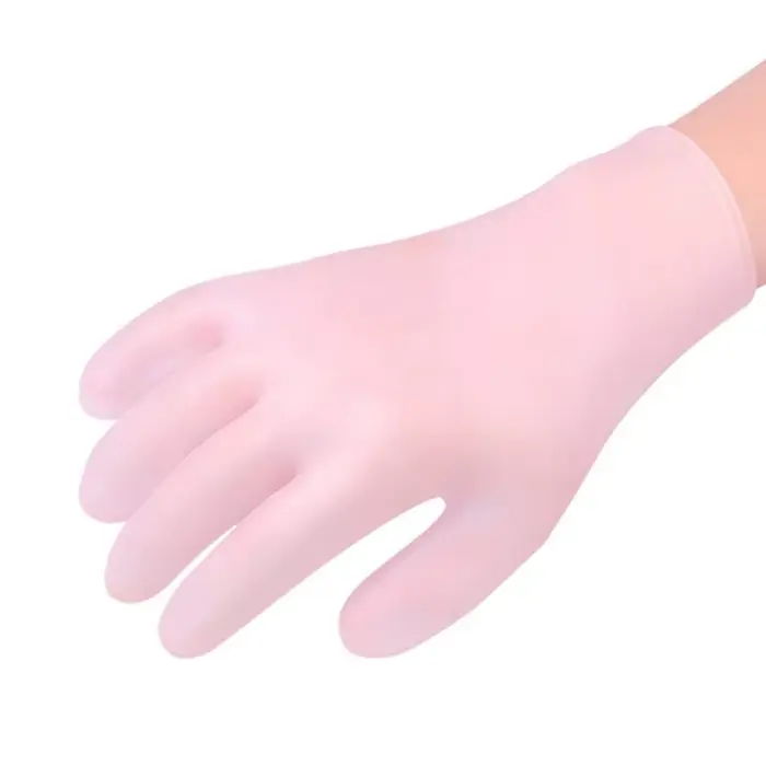 Gants en Silicone hydratants réutilisables, 1 paire, Gel craquelé, soins pour les mains, SPA