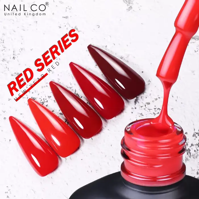 NAILCO rouge couleurs série 15ML vernis à ongles Gel fournitures
