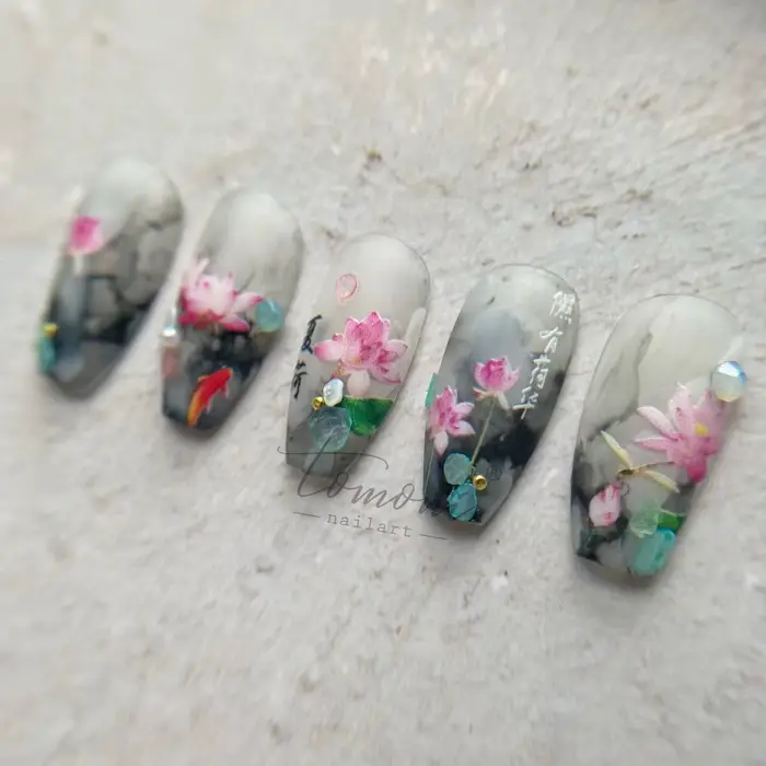 Autocollants 3D pour la décoration des ongles