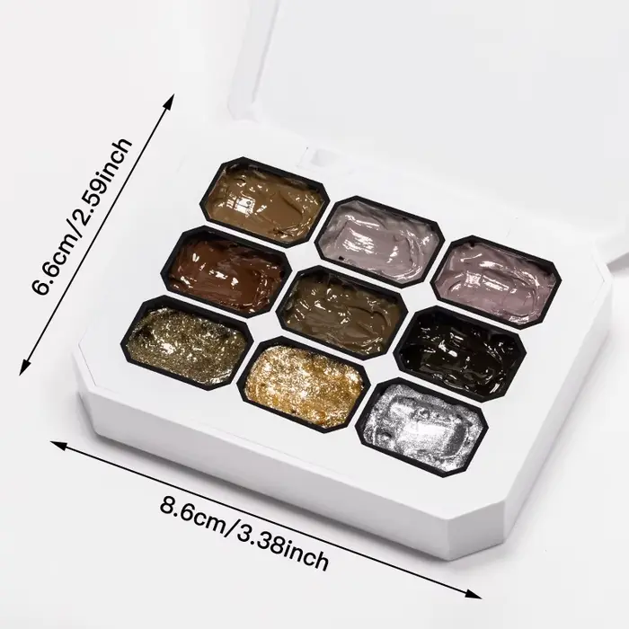9 couleurs chaud hiver tapotement peinture Gel vernis à ongles effet paillettes tremper Gel