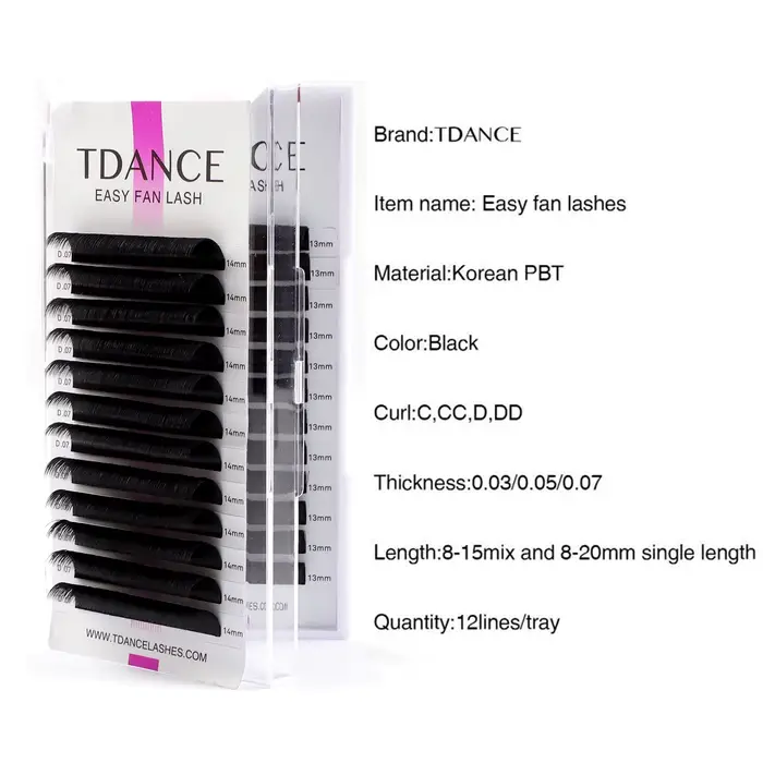 TDANCE Installation facile ventilateur rapide fleurs Extensions de cils cils individuels automatique