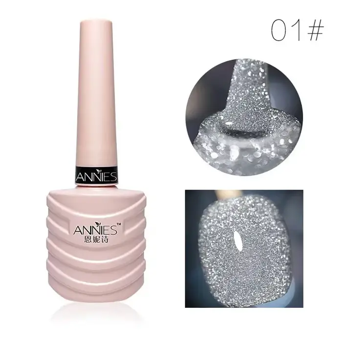 Verhéritage à Ongles en Gel UV à Paillettes pour Manucure, 12 Documents, Rouge, Rose, à Tremper