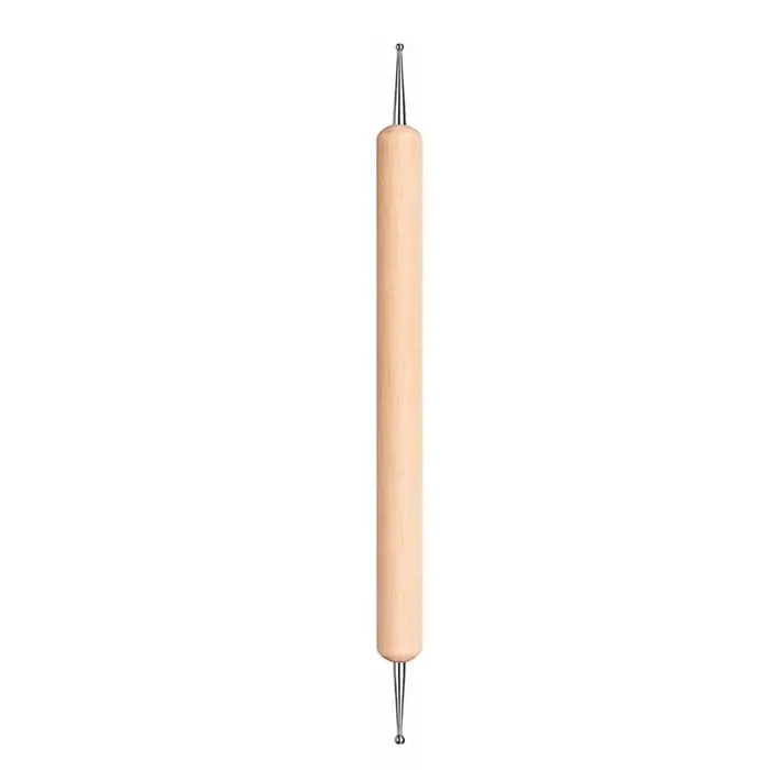 Stylo à points pour la décoration florale des ongles - Outil artistique à pointe sphérique en acier 