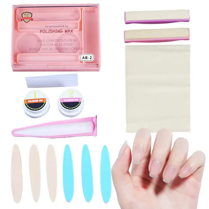 Kit d'outils de polissage des ongles, ensemble de manucure, kit de poudre pour ongles, outils de pol