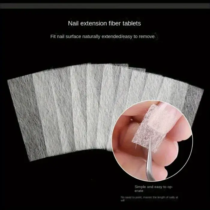 Extension d'ongles en soie et fibre de verre