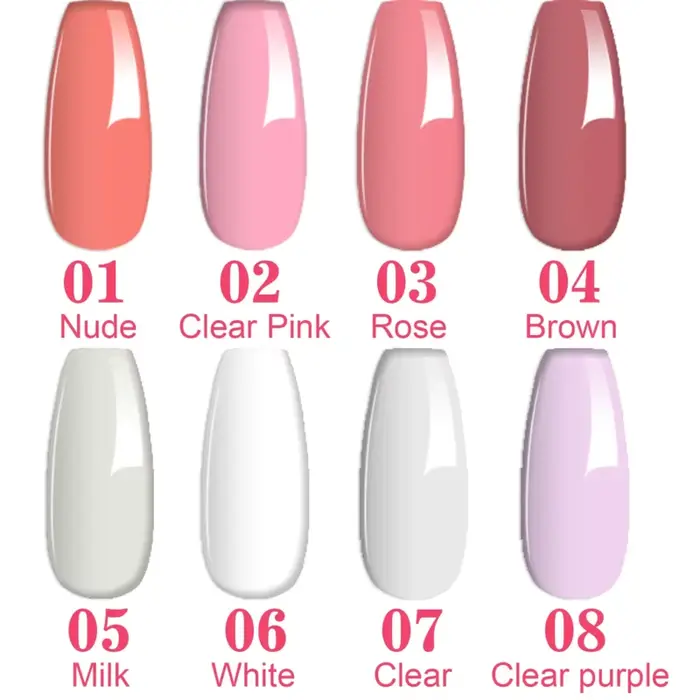Gel Poly pour Ongles Semi-Permanent UV