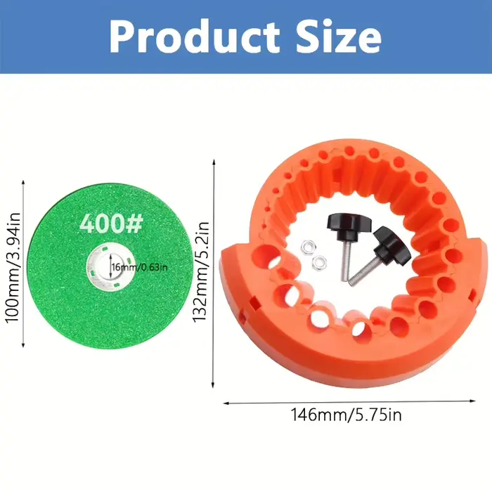 Accessoires d'outils : Meuleuse électrique multi-spécifications pour embouts de perceuse, outil auxiliaire de meulage, accessoire orange pour embouts de perceuse