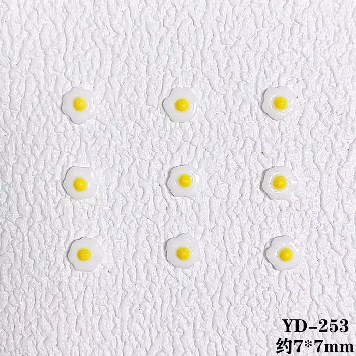 20 pièces de breloques pour ongles en forme de mini-canard jaune, mignonnes, en résine 3D, amusantes