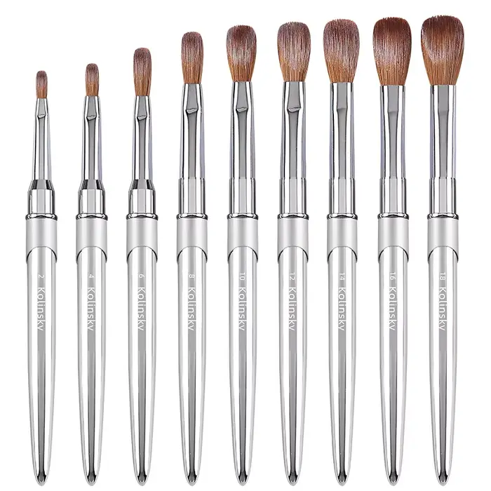Kolinsky – brosse à ongles en acrylique
