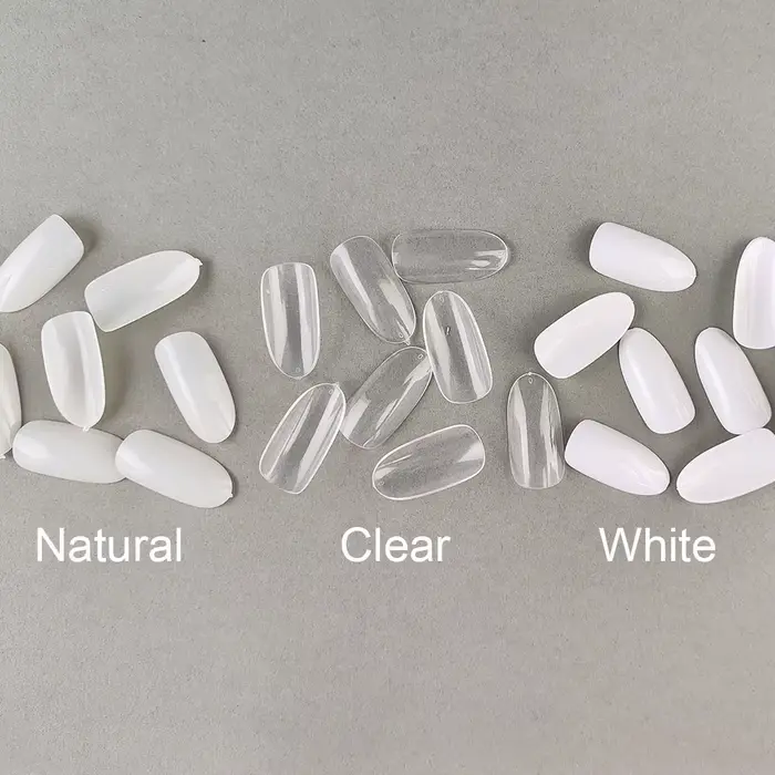 B10 faux ongles de couleur blanche