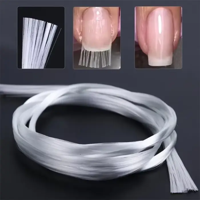 Fibre de verre pour Nail Art, pour Gel UV, bricolage, pointes d'extension d'ongles en acrylique, out