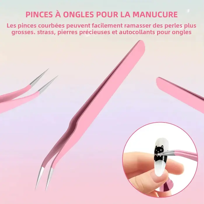Ensemble professionnel de 36 pinceaux et accessoires pour nail art – Convient aux salons de manucure