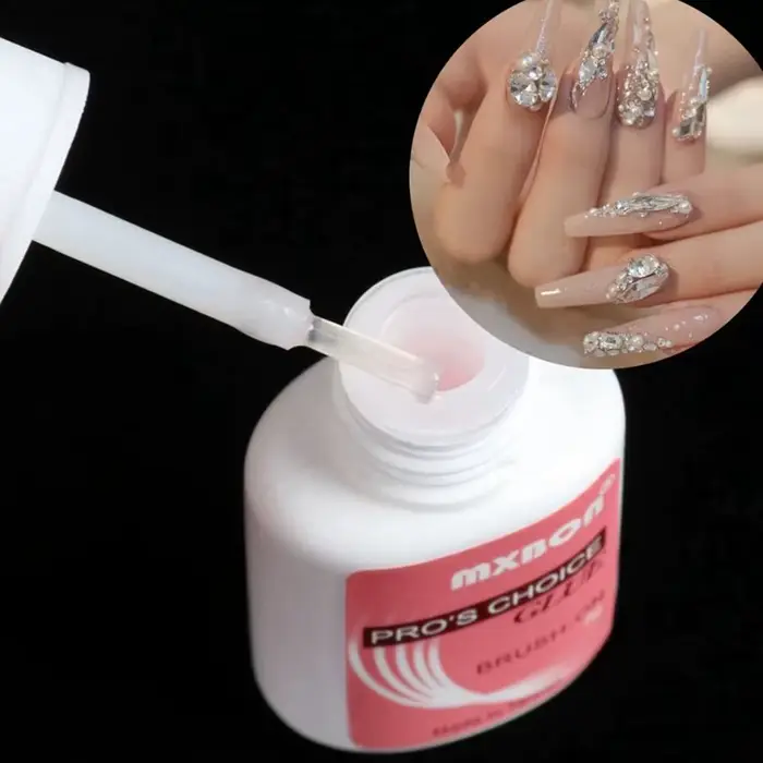 Colle professionnelle pour faux ongles, 7 g/bouteille, à séchage rapide, pour pointes d'ongles en ac