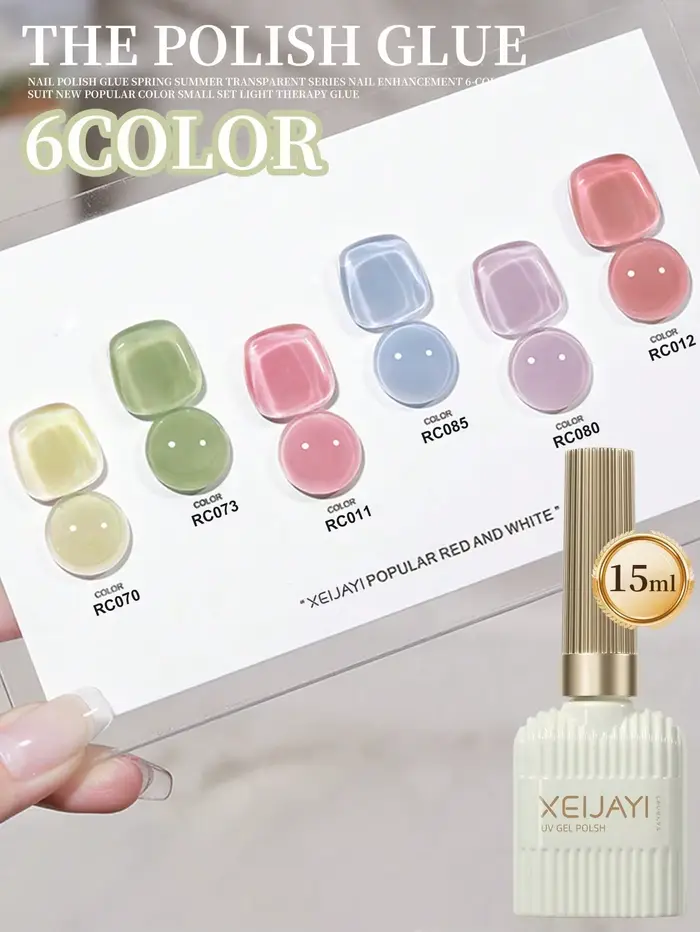 Ensemble de vernis à ongles Gel de 15ML, Kit de vernis à ongles de couleur populaire d'été, vernis G