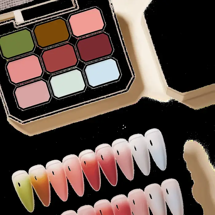 Coloré Mini 4IN1 Pat Ombre Gel vernis à ongles 9 couleurs solide facile dégradé peinture Gel vernis UV peinture Art Gel cadeau
