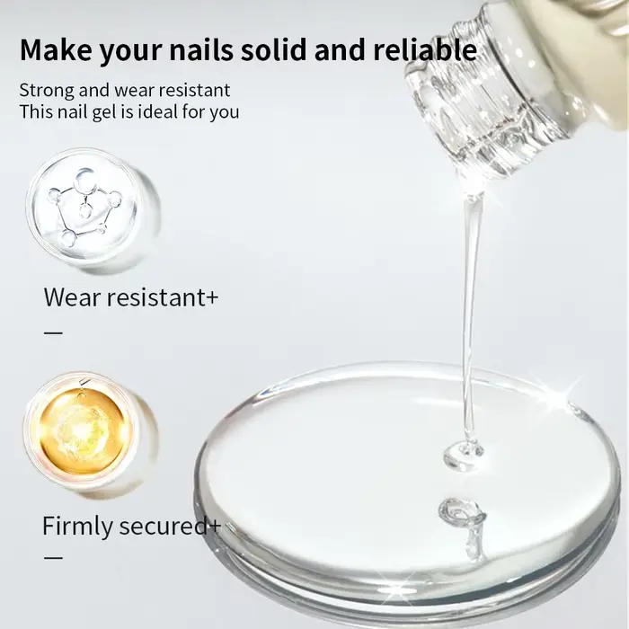 RS NAIL – couche de finition en cristal, longue durée, sans essuyage, vernis Gel UV, Base sans poli,