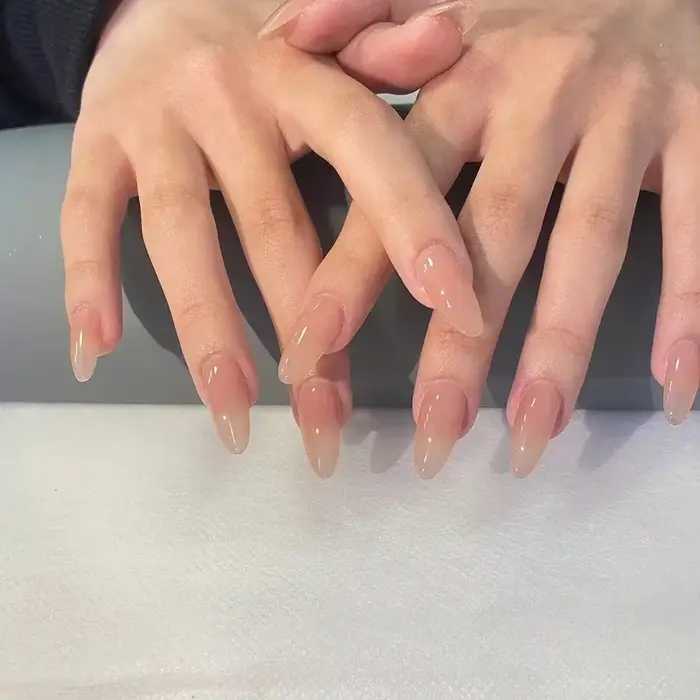 10 pièces presse à la main sur les ongles couverture complète strass Design français amande faux ongles artificiels portable manucure ongles conseils Art