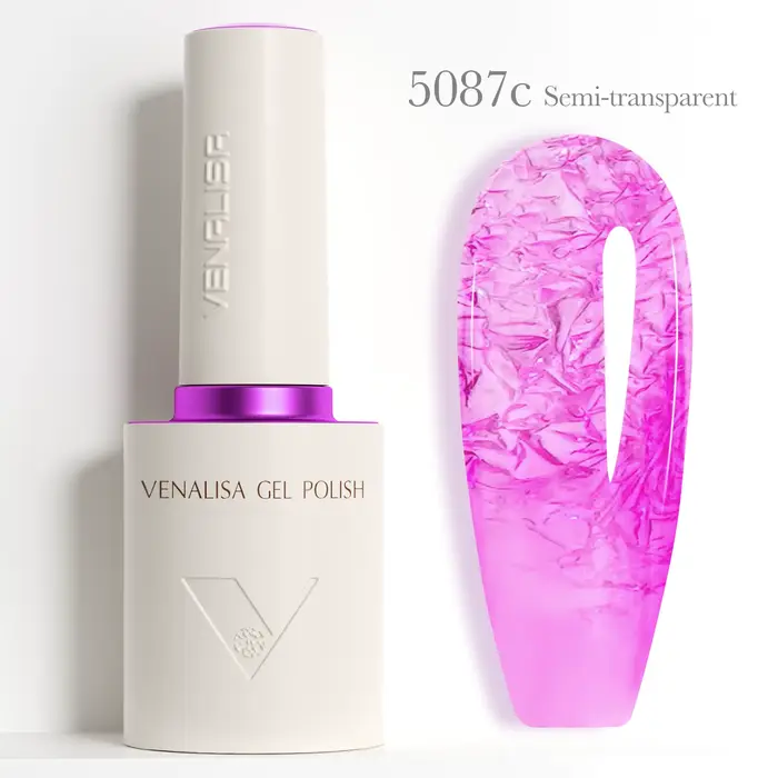 VENALISA 10ml vernis à ongles été ongles gelée couleur Semi Transparent nouvelle formule végétalienn