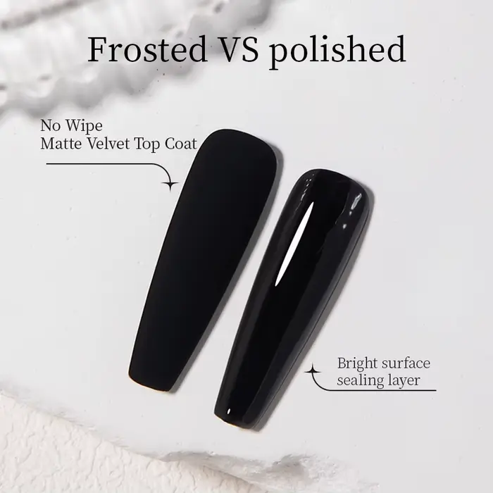 RS NAIL 12g velours mat couche de finition Gel vernis à ongles sans lingette mat