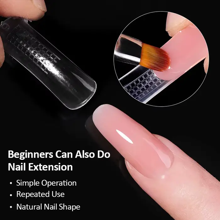 Moules d'extension d'ongles français