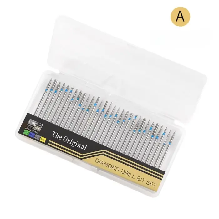 50 ensembles 30 pièces/ensemble jeu de forets pour Nail Art-embouts de travail de préparation de Sty