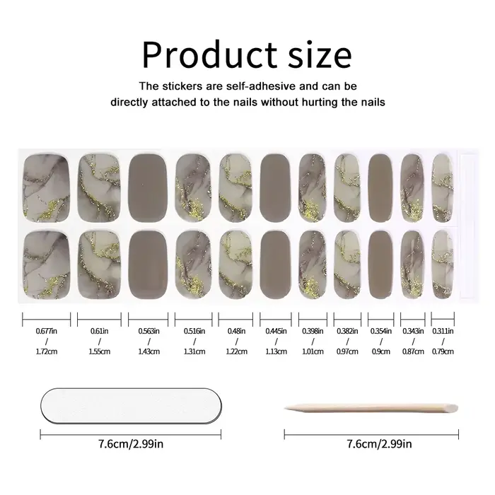 Bandes pour ongles en Gel sans UV