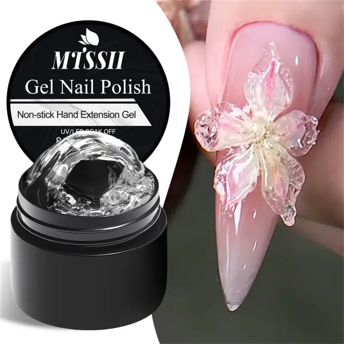 2/3 pièces clair antiadhésif Extension de main Gel vernis à ongles ensemble 3D façonnage/sculpture/sculpture UV/LED Gel gelée dur Gel manucure bricolage