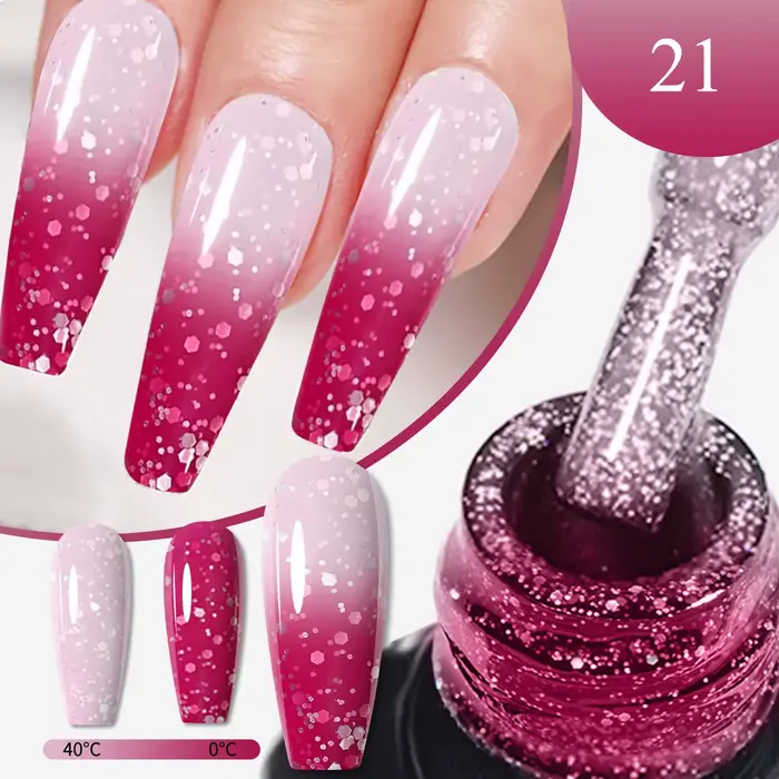 Vernis à ongles à paillettes sur le thème d'Halloween