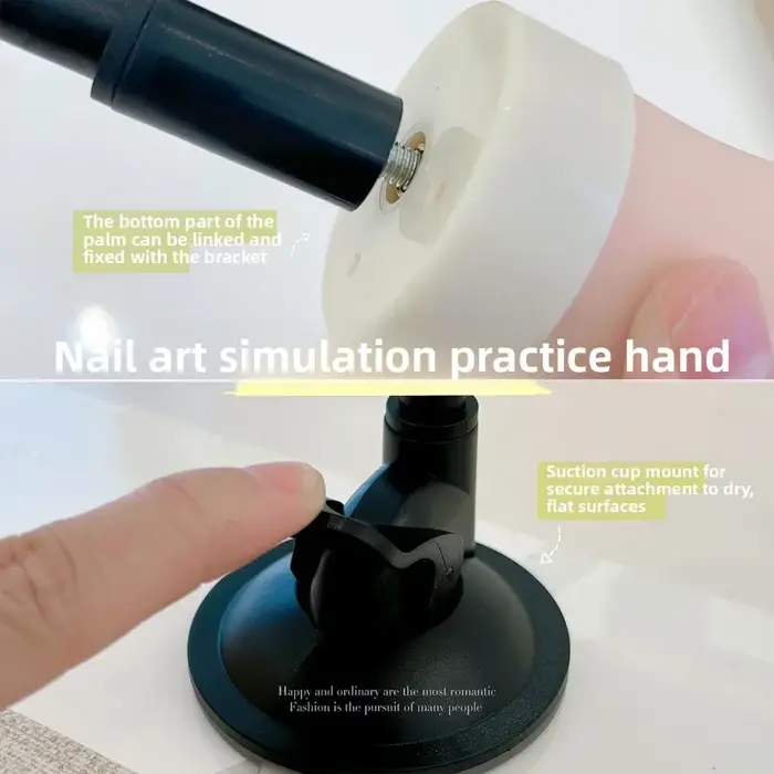 Fausse main pliable en Silicone pour pratique des ongles, modèle pour Gel acrylique, formation en Nail Art, Salon pour débutants, usage domestique