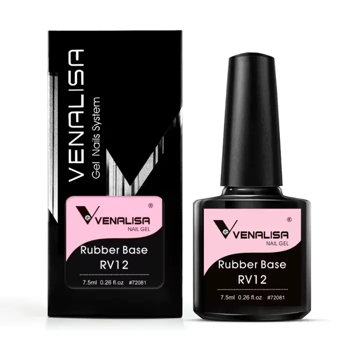 VENALISA 7.5ml couche de Base en caoutchouc couleur vernis à ongles Semi Transparent français