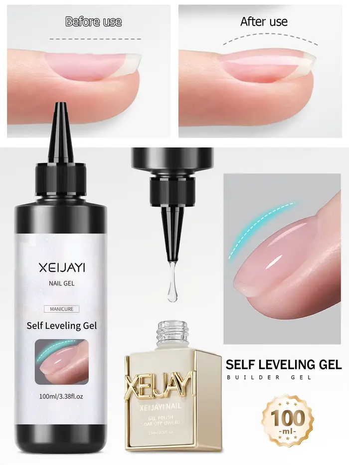 1 pièce de gel transparent renforçant pour ongles de 100 ml