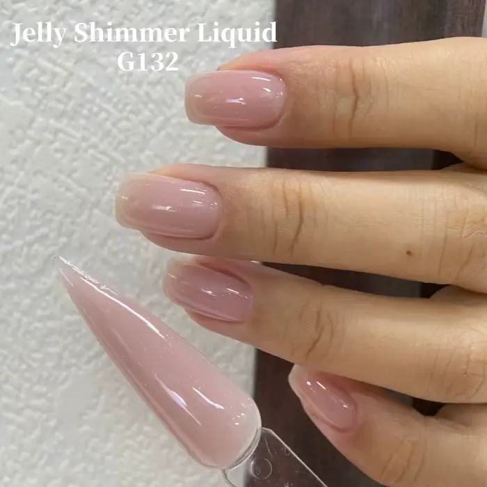 MSHARE 50g Gel Constructeur Liquide Scintillant pour Ongles