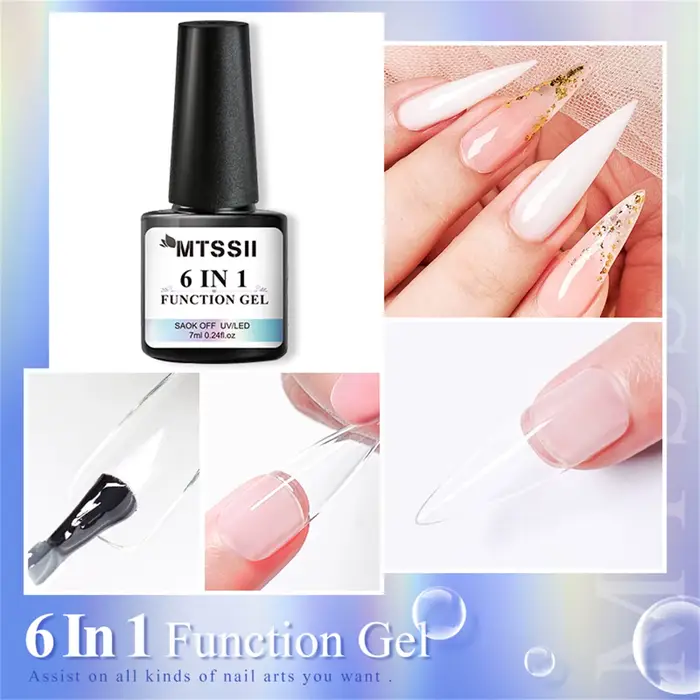 Gel de colle pour ongles 6 en 1