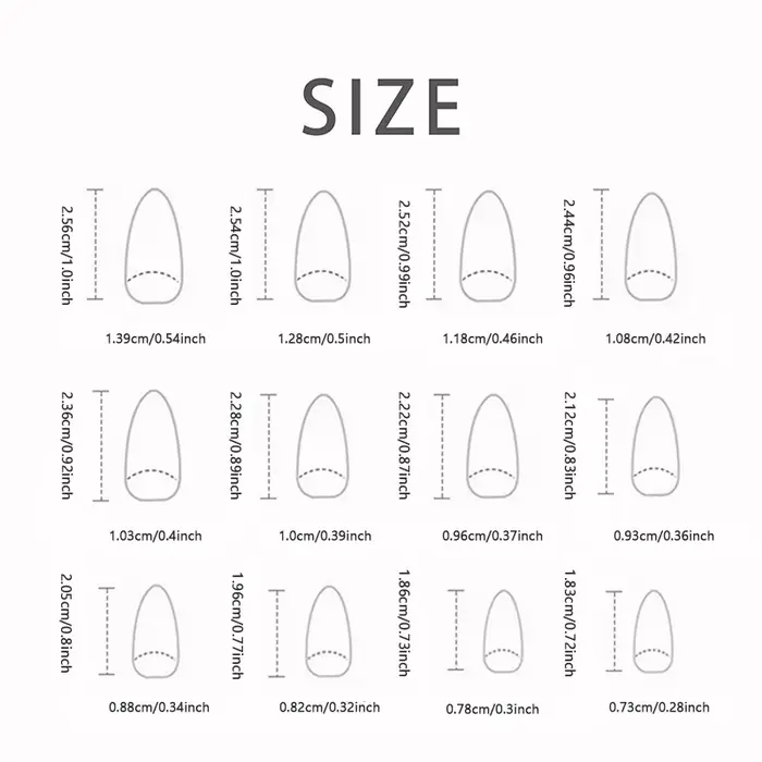 24 pièces de longs ongles français Black Edge Star avec 1 gel de gelée et 1 lime