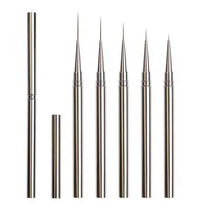Pinceaux de précision pour nail art, pour dessiner des lignes allongées, 6/9/12/15/18 mm, outil prof
